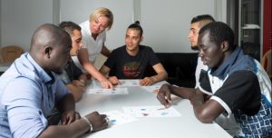 Photo d'un atelier d'intégration de réfugièes