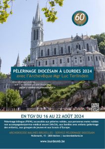 affiche du pèlerinage à lourdes 2024