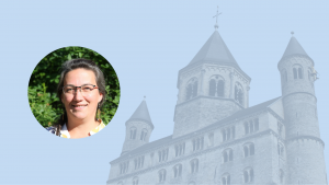 bannière pour la prière d'envoi en mission de Rebecca Alsberge