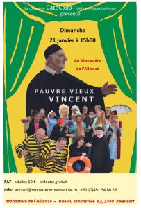 affiche théâtre Catecado pauvre vieux vincent