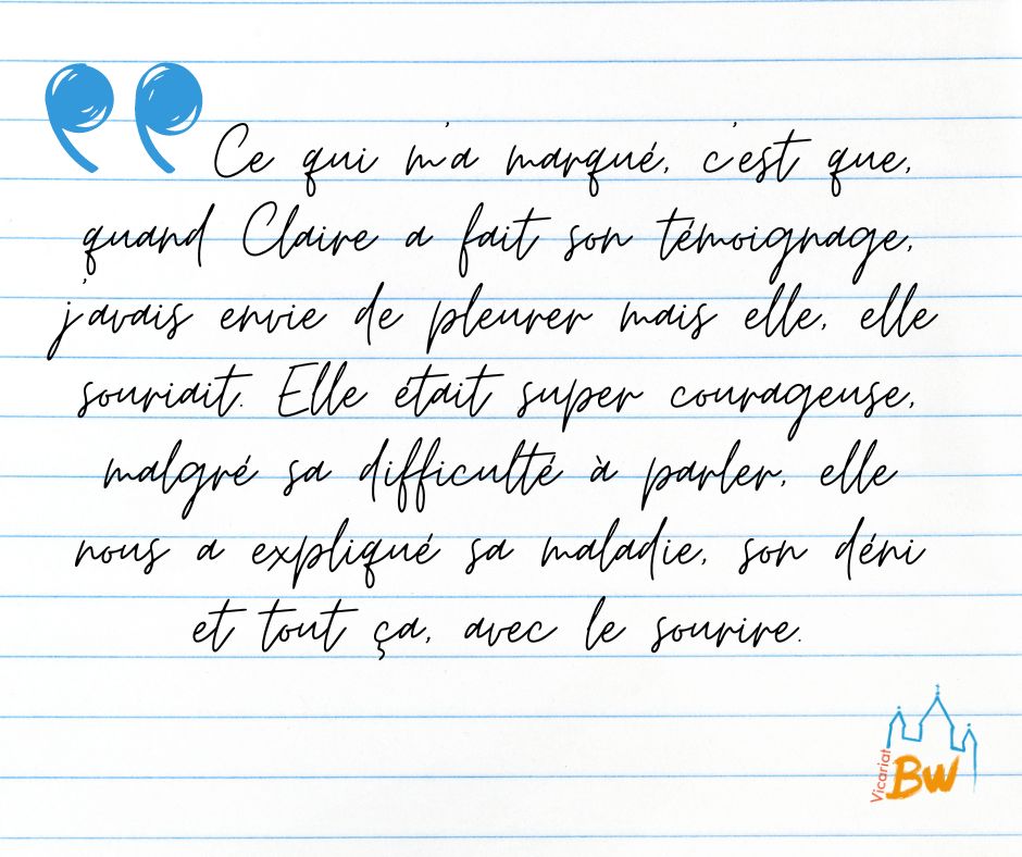 témoignage de jeune - semaine des témoins