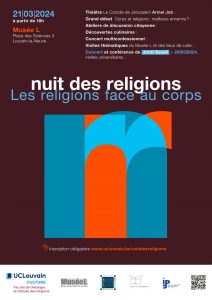 Affiche de la nuit des religions 2024 à L'UCLouvain