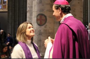 Photo de Fabienne lors de l'Appel Décisif, en vue du baptême