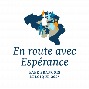 Logo En route avec Espérance, pour la visite du Pape François en Belqique