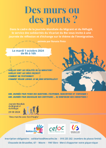 Affiche formation des murs et des ponts du 1er octobre 2024