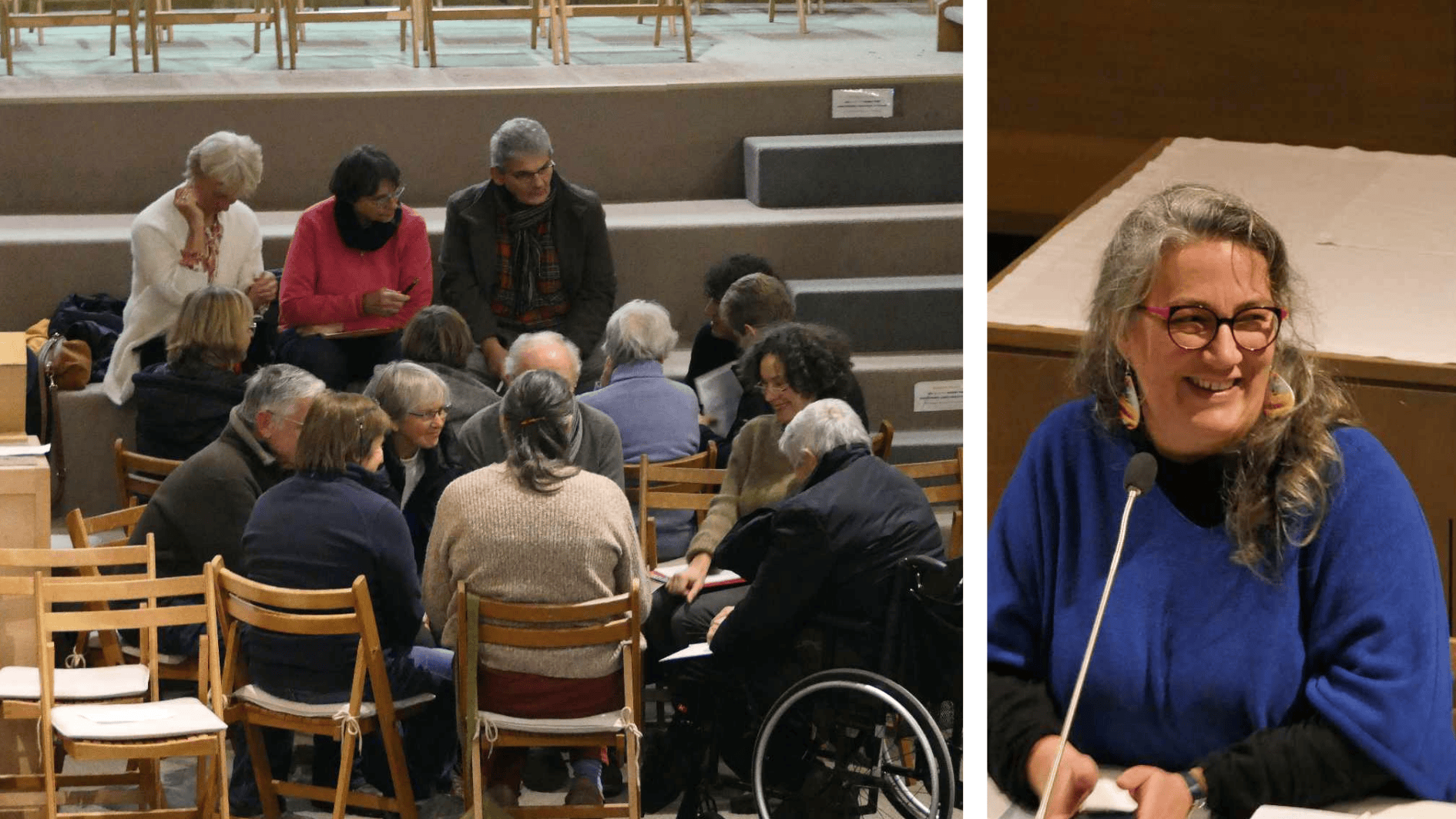 Photos des groupes d'échange et de Rebecca Alsberge