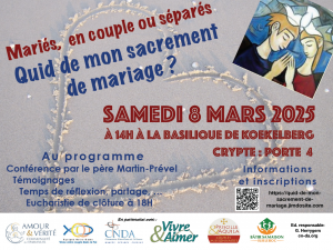 Flyer de l'après-midi quid de mon sacrement de mariage