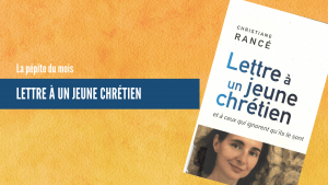 Bannière Lettre à un jeune chrétien avec la photo de la couverture du livre.