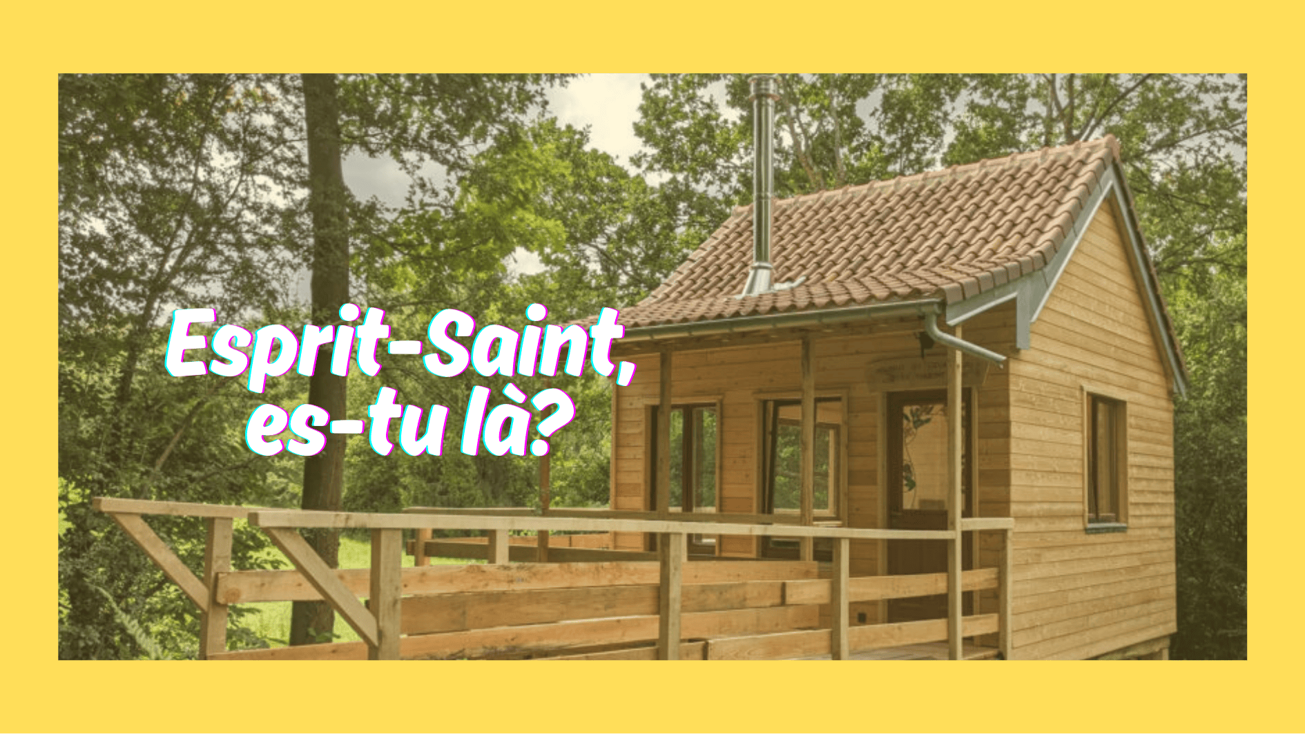 Bannière avec une photo de la colline de Pénuel pour la retraite de confirmation des ados en mai 2025