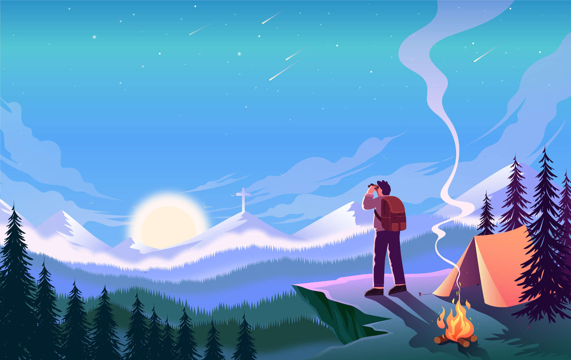 Bannière pour la formation des animateurs Laudato Si, par le Mouvement Laudato Si