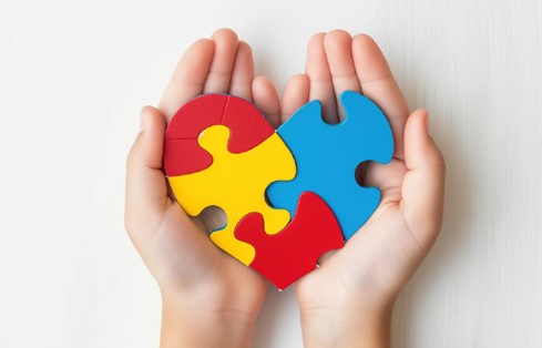 photo d'un coeur avec de multiples pièces de puzzle