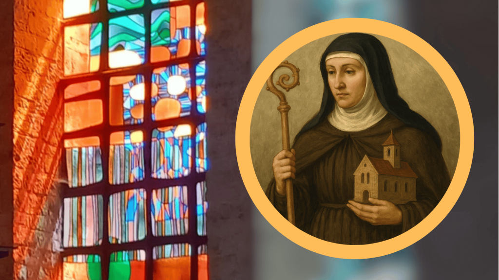 Bannière illustrant la vie et la balade proposée sur les pas de Sainte Adèle