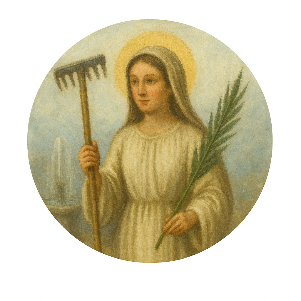 portrait de Sainte Renelde par ChatGPT