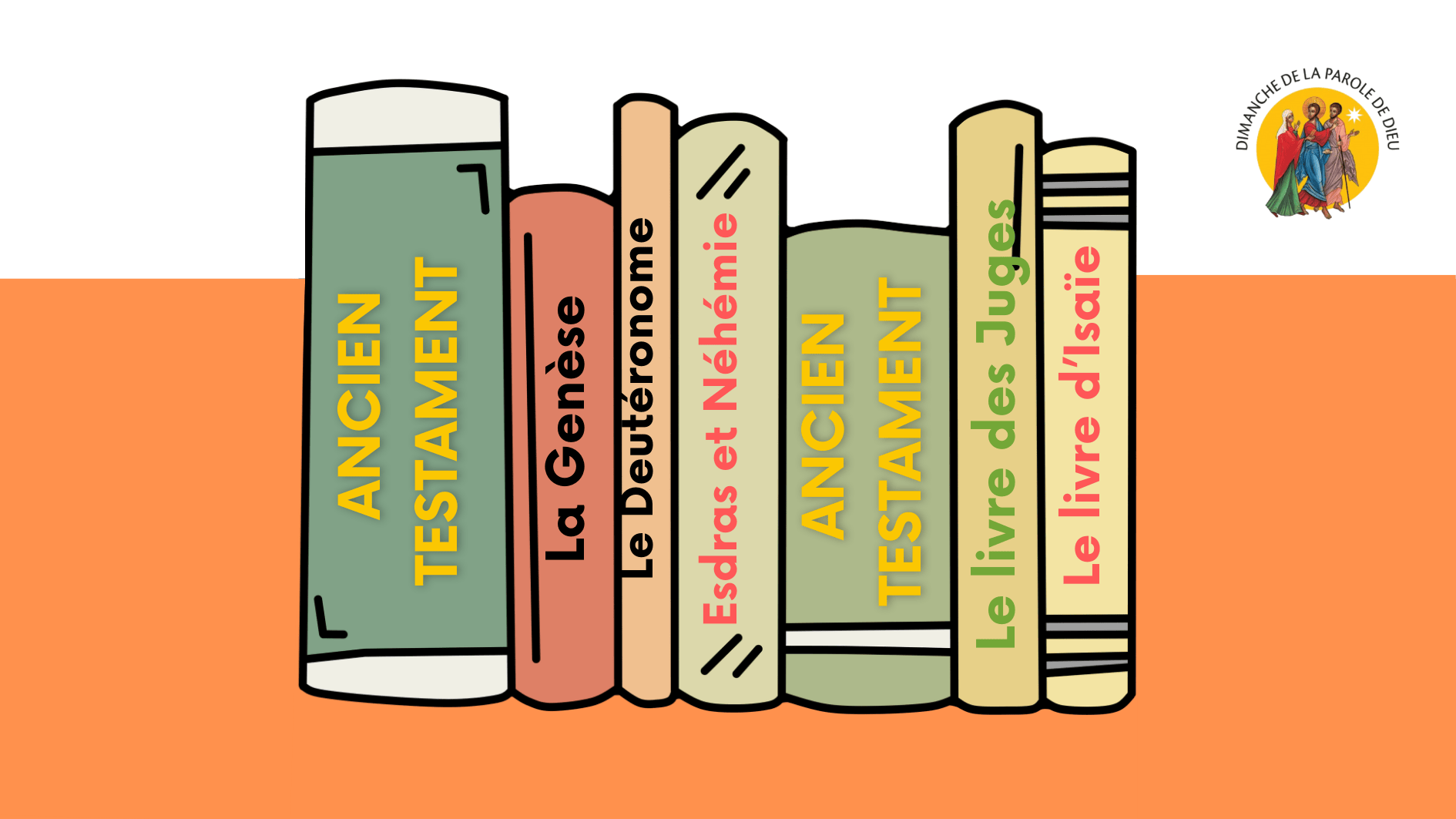 Bannière pour les ateliers à la découverte de l'ancien testament avec Marguerite Roman