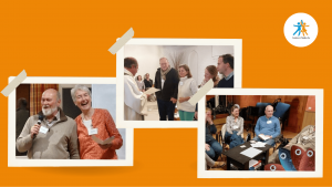 Collage de plusieurs photos du weekend des couples accompagnateurs de fiancés en octobre 2025