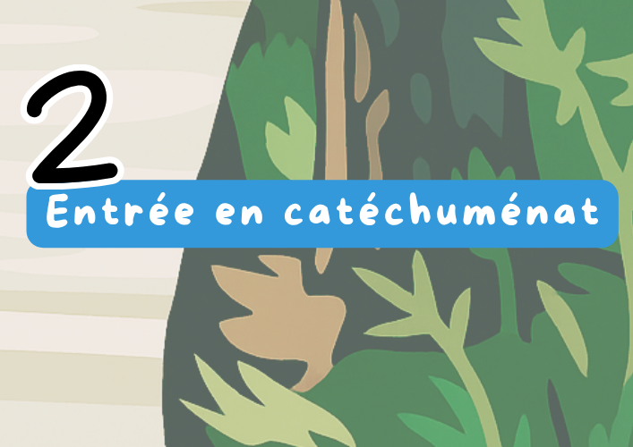 visuel - bout de chemin illustrant l'étape de l'entrée en catéchuménat