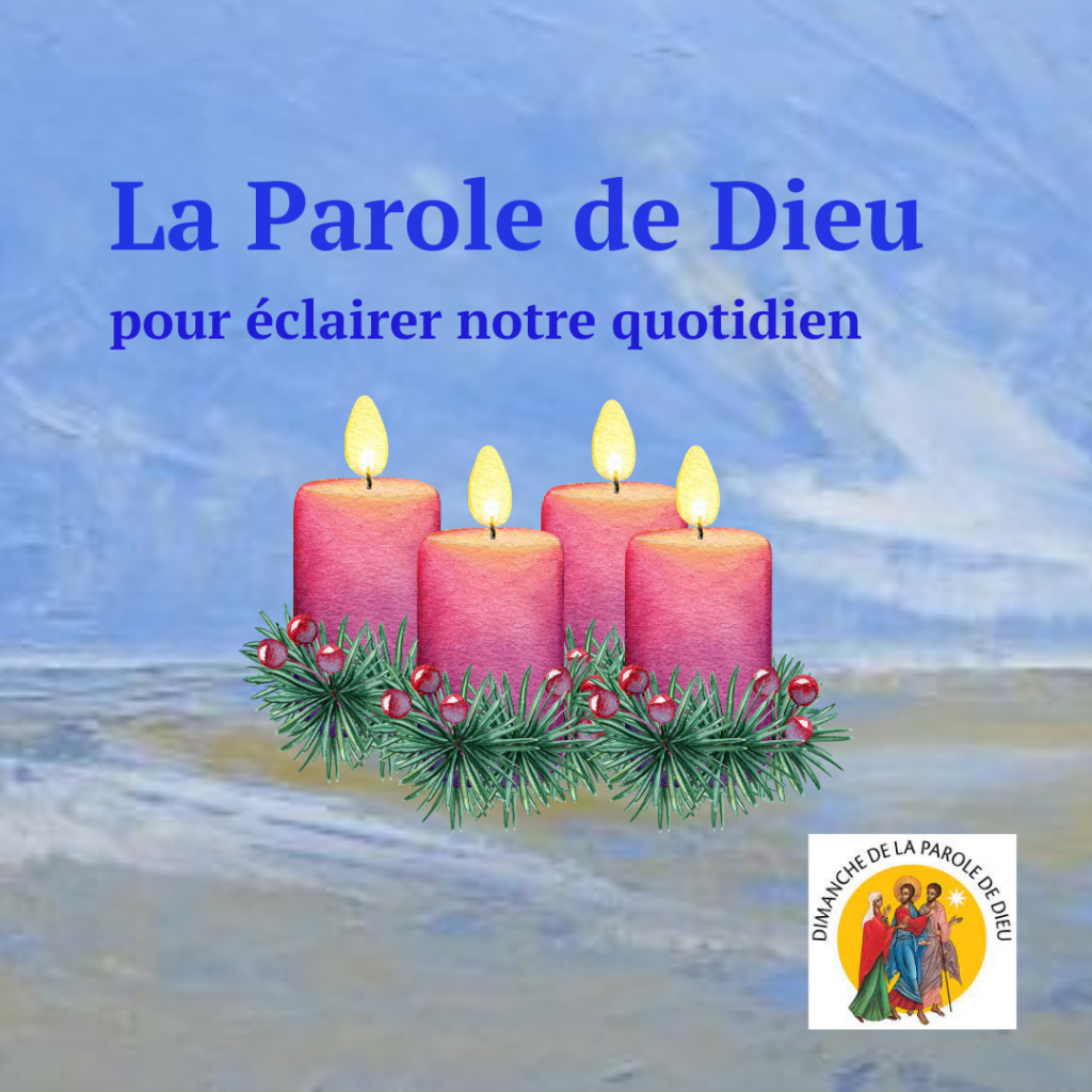 Visuel Parole de Dieu pour éclairer le quotidien avec la couronne de l'avent
