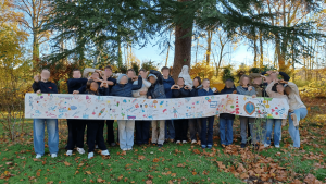 photo des élèves de rhéto participants à la retraite