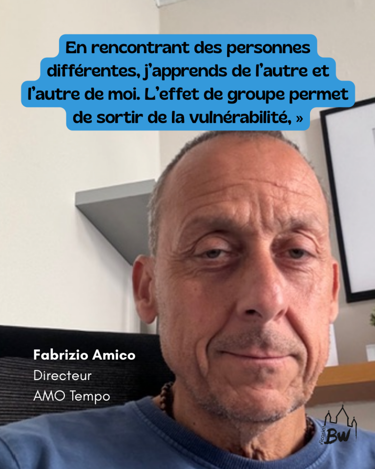 Citation et portrait de Fabrizio Amico, directeur de l'AMO Tempo sur la vulnérabilité des jeunes