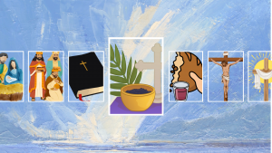 Bannière illustrant le carême pour les fiches La Parole de Dieu au quotidien