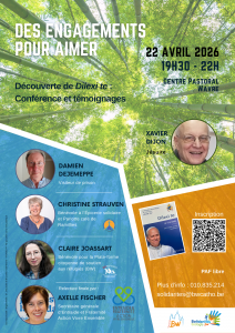 affiche de la soirée des engagements pour aimer, sur l'exhortation apostolique Dilexi Te