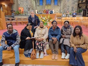 Photo du groupe des amis de banneux à la messe chrismale 2026 à Nivelles