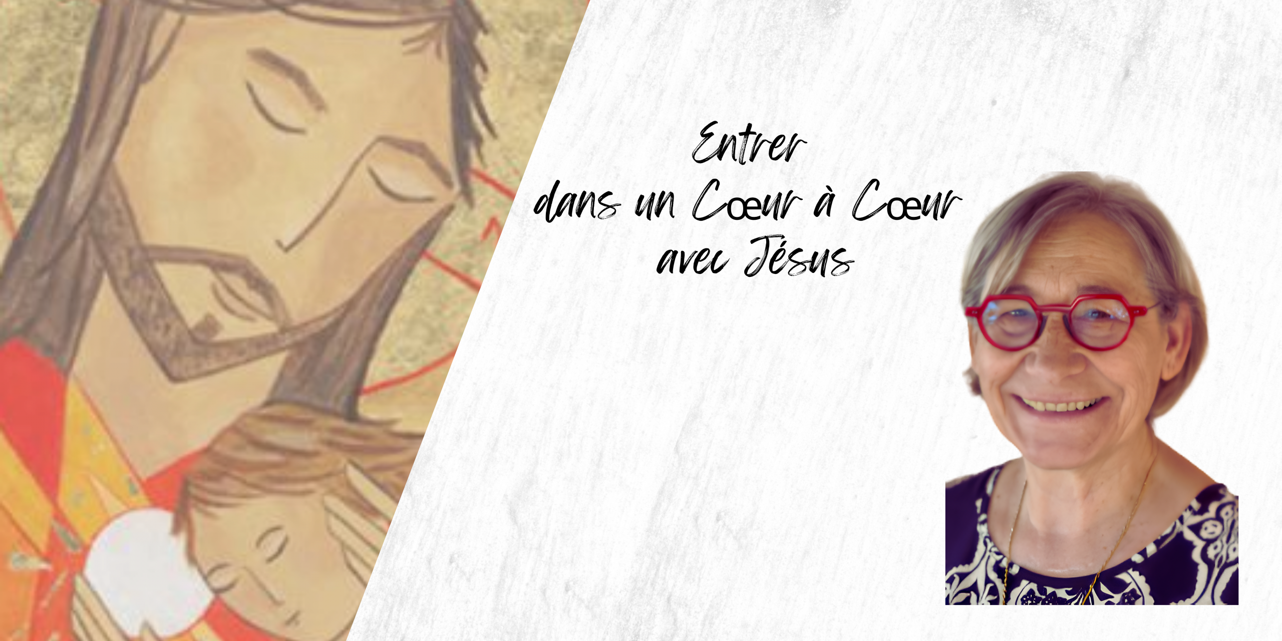 Bannière pour l'interview de Martine Cousin qui anime des retraites pour apprendre l'oraison.