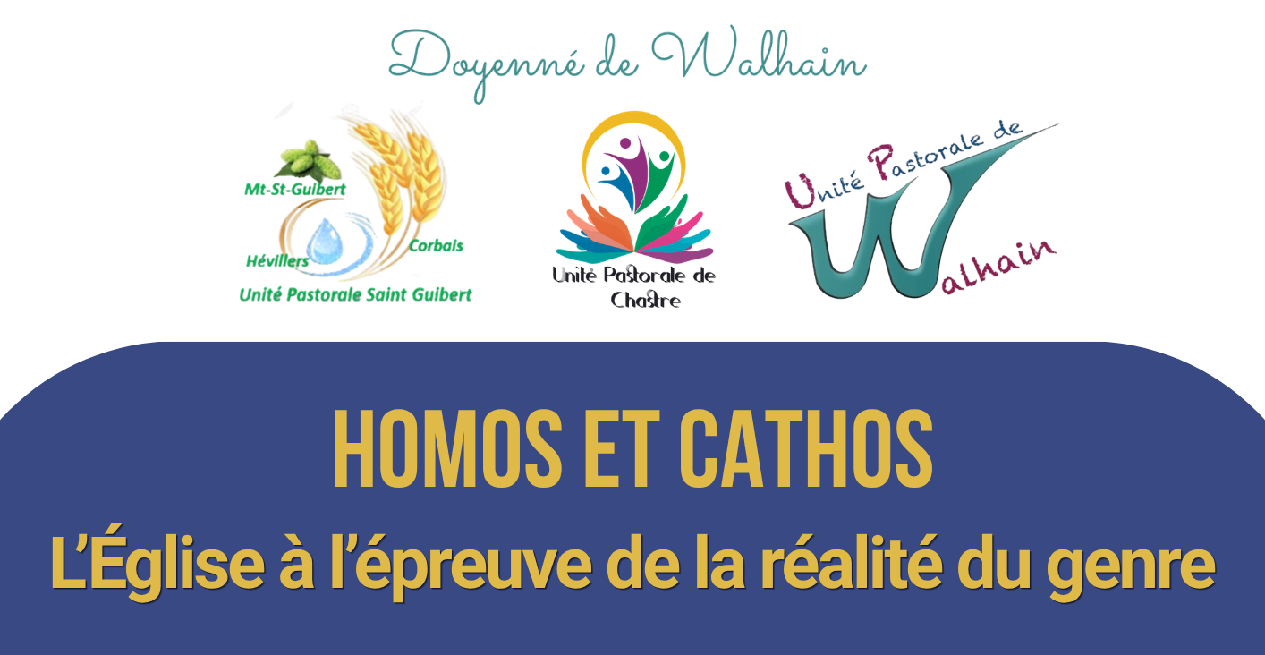 Bannière pour la journée sur le genre et l'Église catholique à Walhain